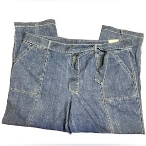 Lane Bryant Womens NWT Belted Jeans Size 22